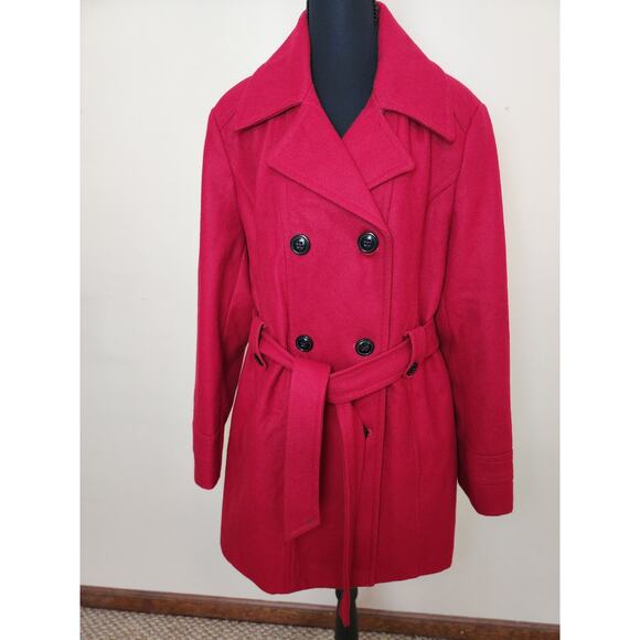 croft & barrow Jackets & Blazers - Croft‎ & Borrow Womens's XL Belted Wool Coat